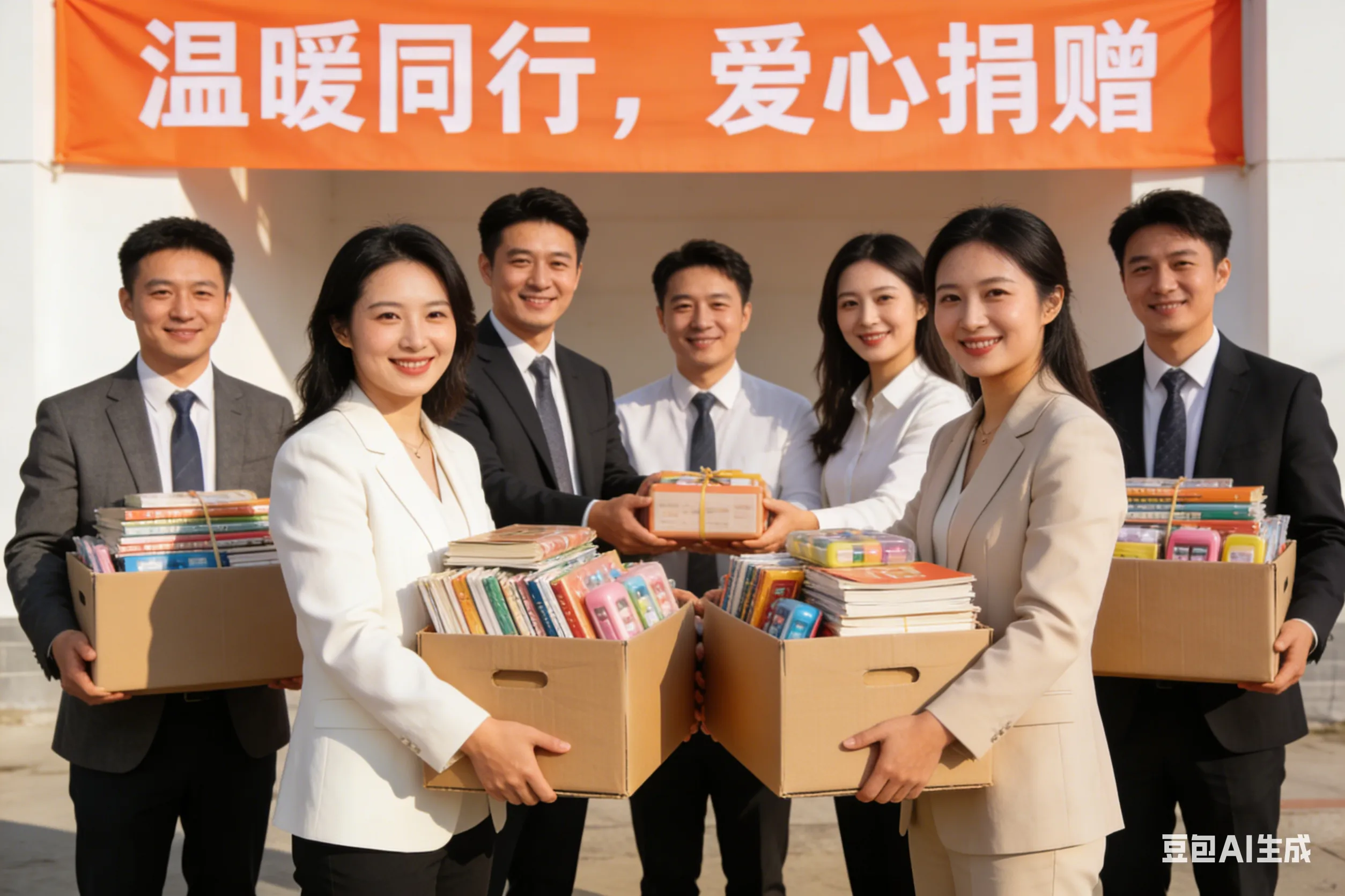 温暖同行，浩天建工携手建筑工程业伙伴开展公益捐赠活动