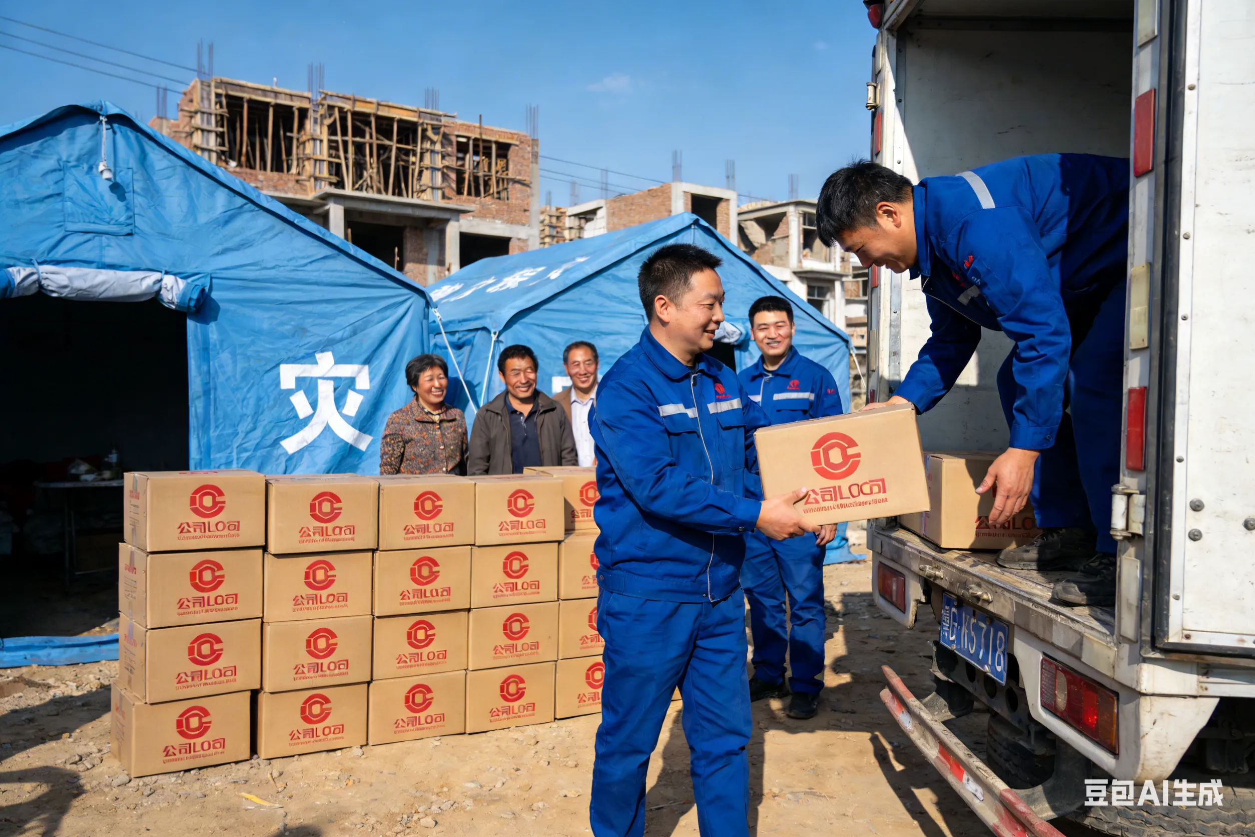 公益同行！浩天建工向徐州灾区捐赠物资，助力灾后重建