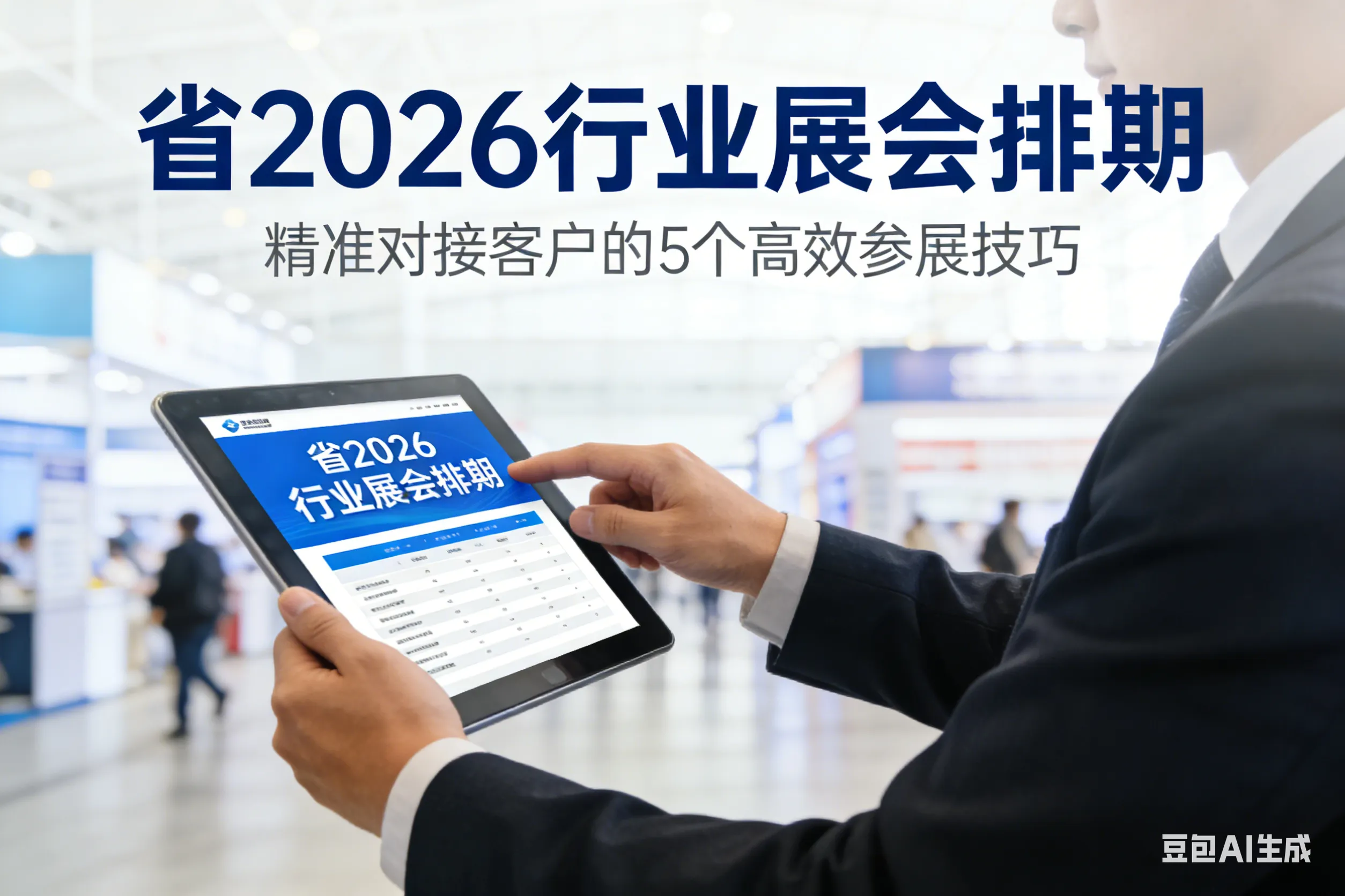 江苏省2026建筑工程业展会排期：精准对接客户的5个高效参展技巧